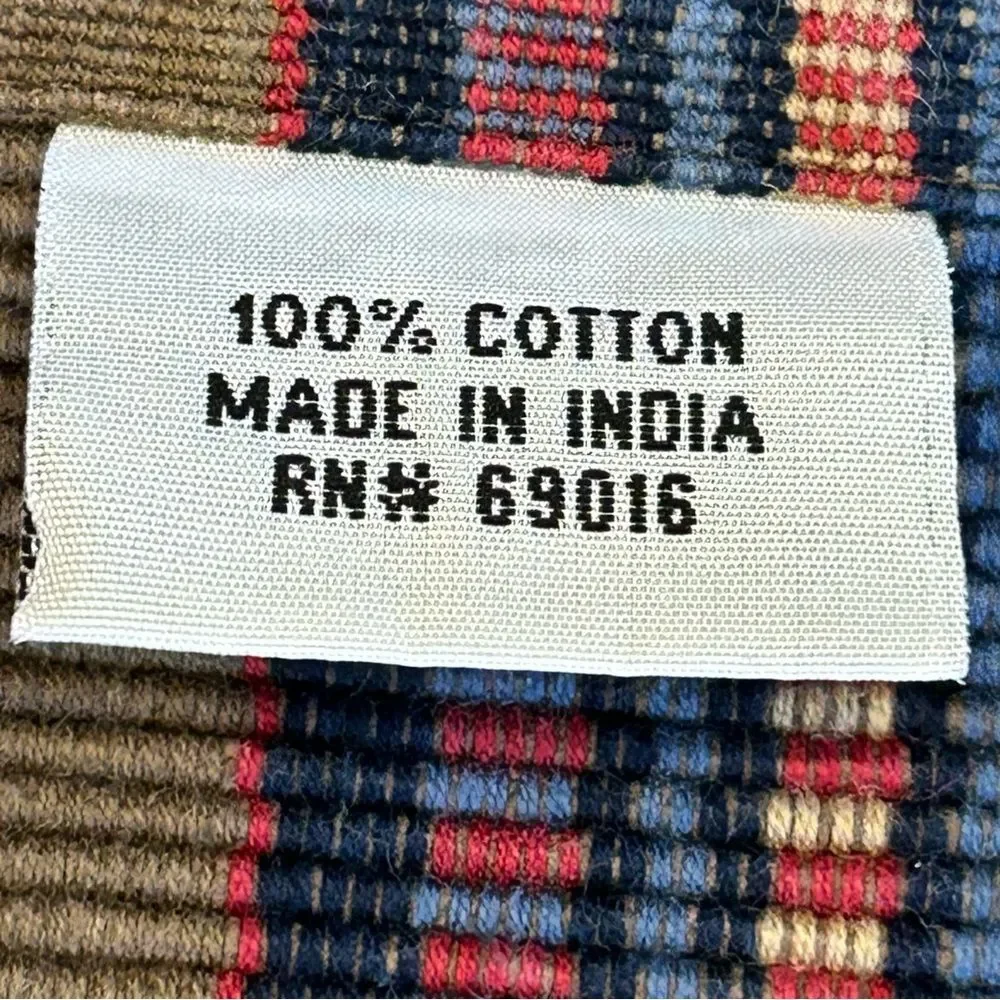 4 Multi Colored Striped Cotton Placemats